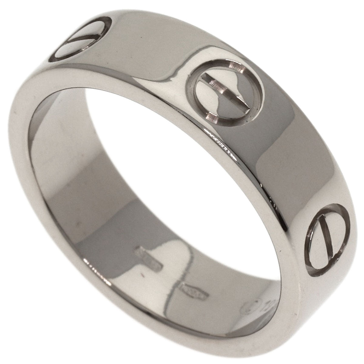 CARTIER love ring #53 Ring K18 White Gold Ladies [Used]