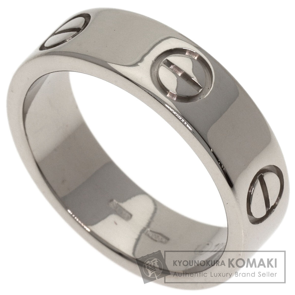 CARTIER love ring #53 Ring K18 White Gold Ladies [Used]