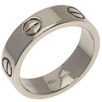 CARTIER love ring #53 Ring K18 White Gold Ladies [Used]