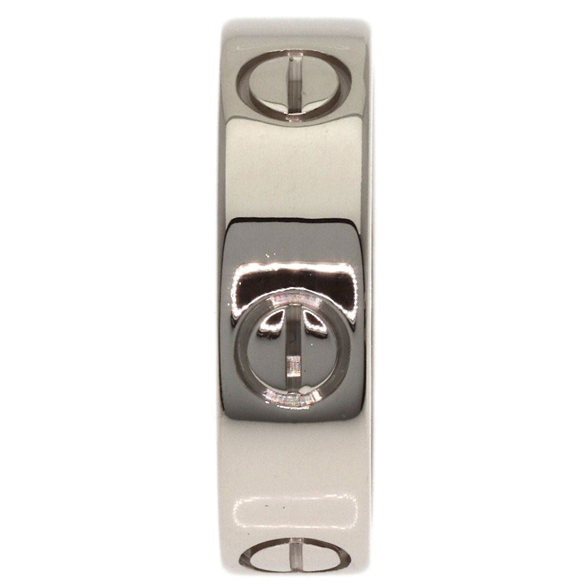 CARTIER love ring #53 Ring K18 White Gold Ladies [Used]
