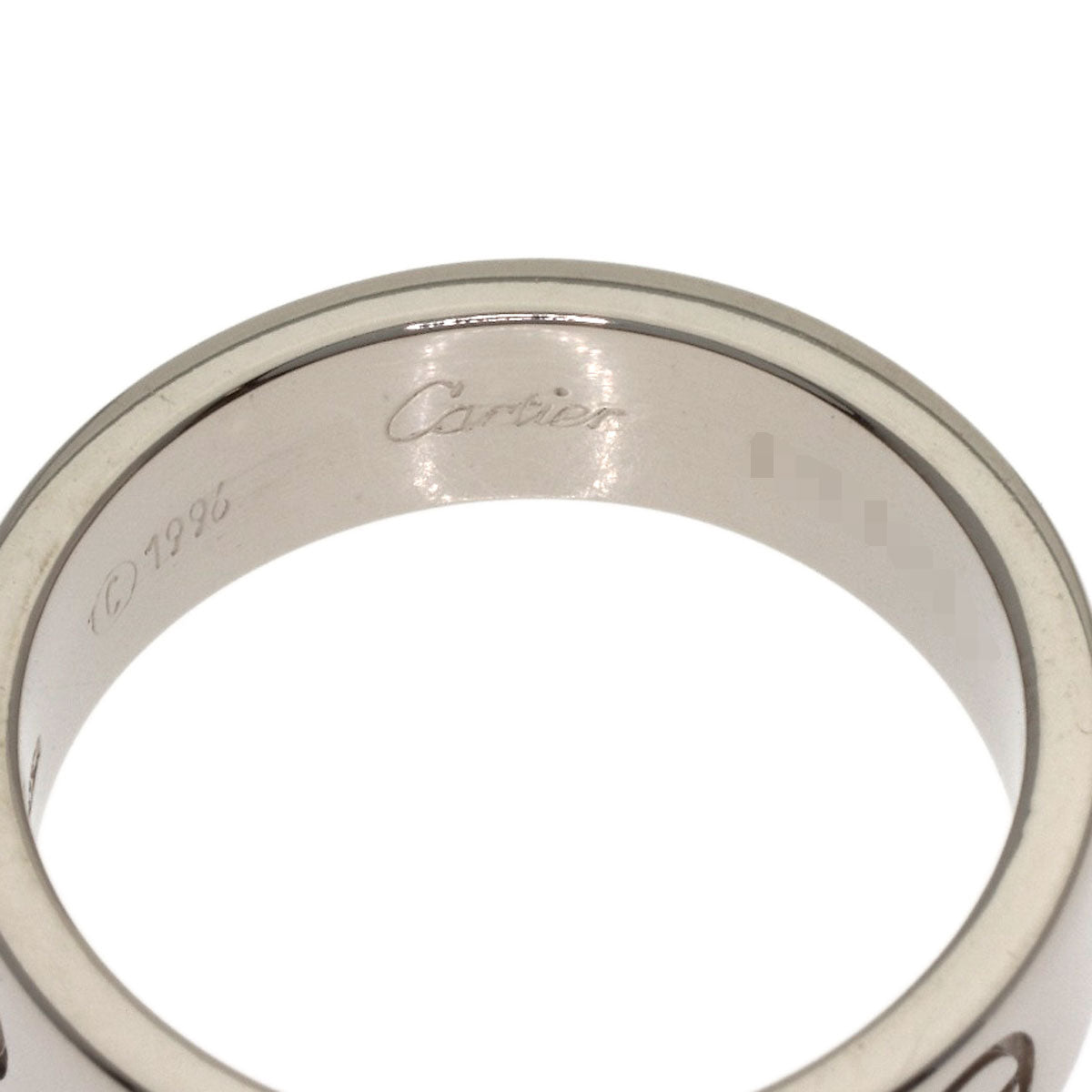 CARTIER love ring #53 Ring K18 White Gold Ladies [Used]