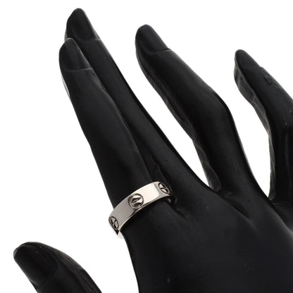 CARTIER love ring #53 Ring K18 White Gold Ladies [Used]