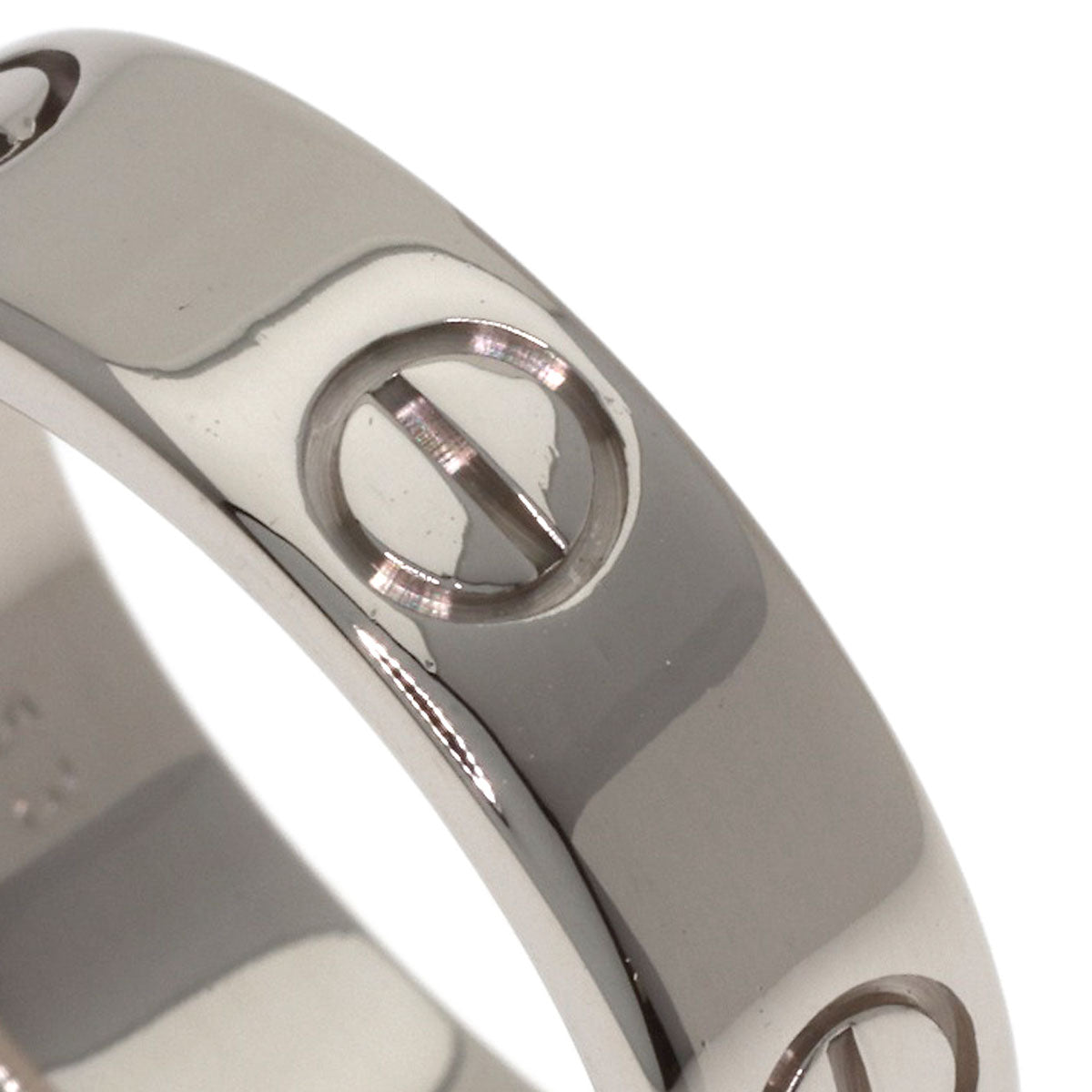 CARTIER love ring #53 Ring K18 White Gold Ladies [Used]