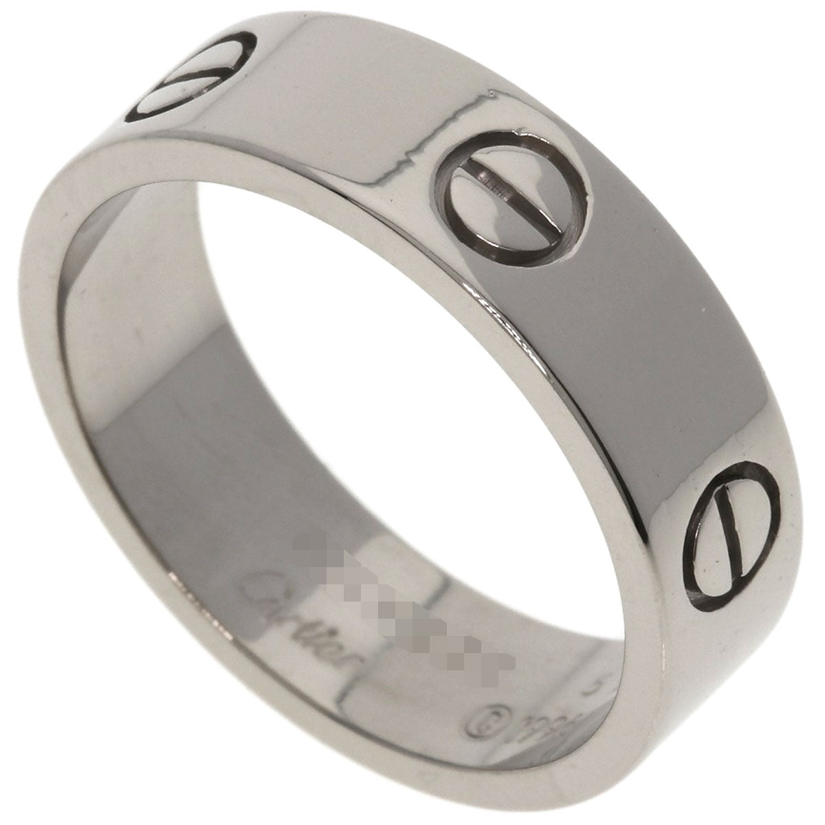 CARTIER love ring #59 Ring K18 White Gold Ladies [Used]