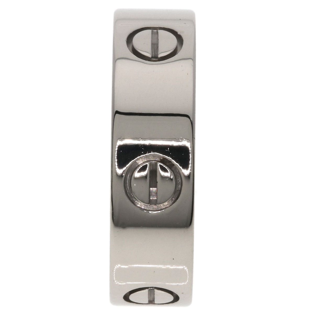 CARTIER love ring #59 Ring K18 White Gold Ladies [Used]