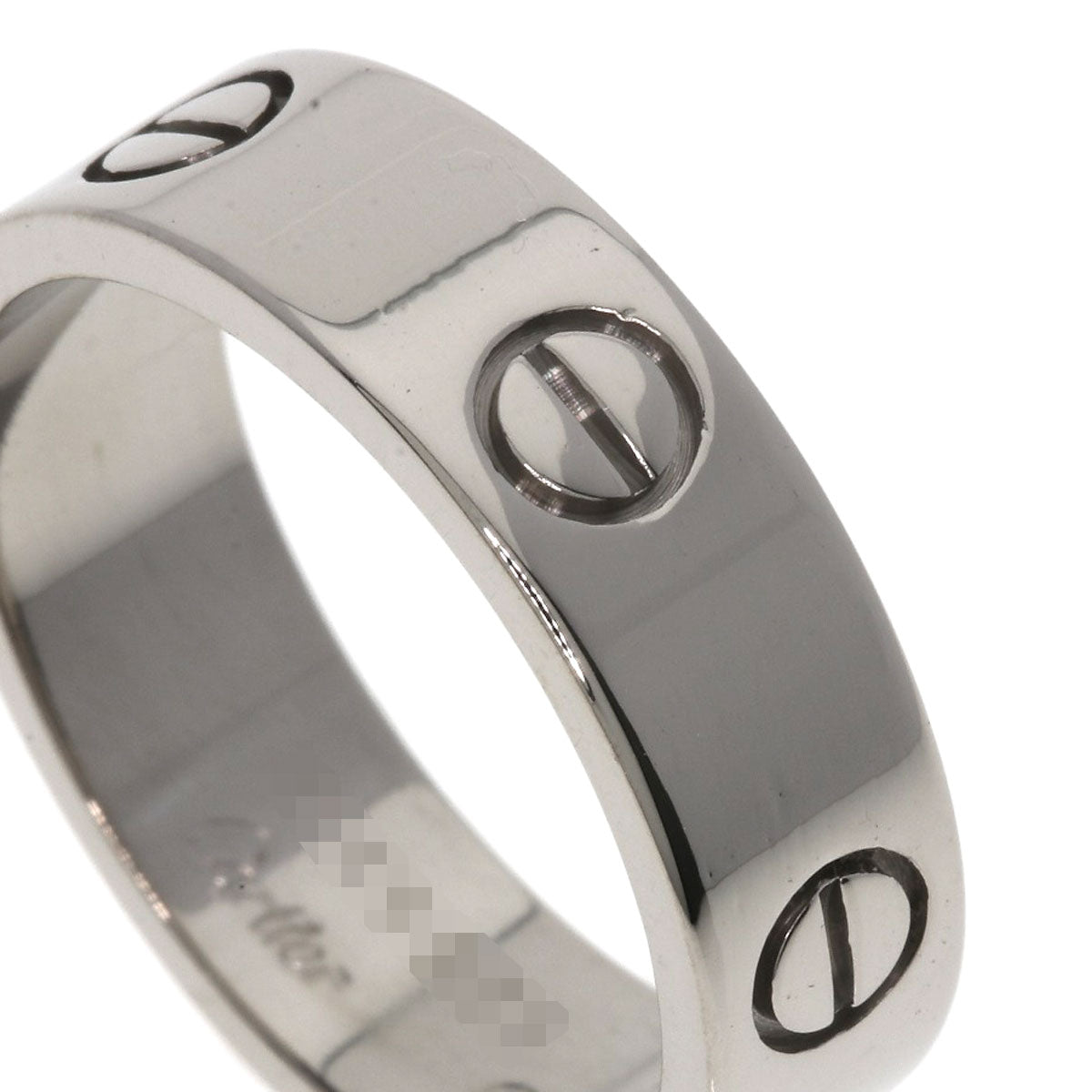 CARTIER love ring #59 Ring K18 White Gold Ladies [Used]