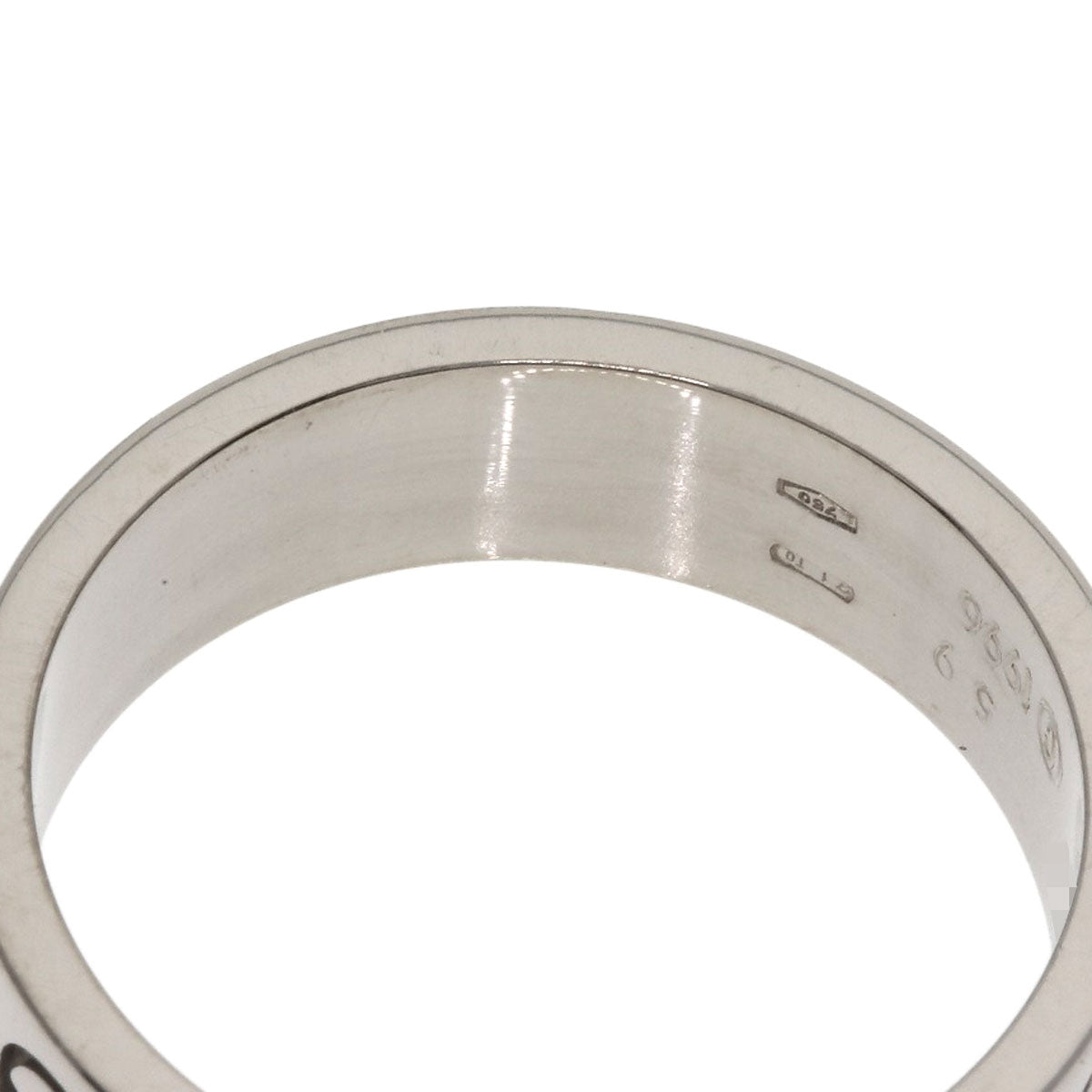 CARTIER love ring #59 Ring K18 White Gold Ladies [Used]