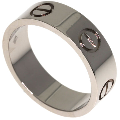 CARTIER love ring#51 Ring K18 White Gold Ladies [Used]