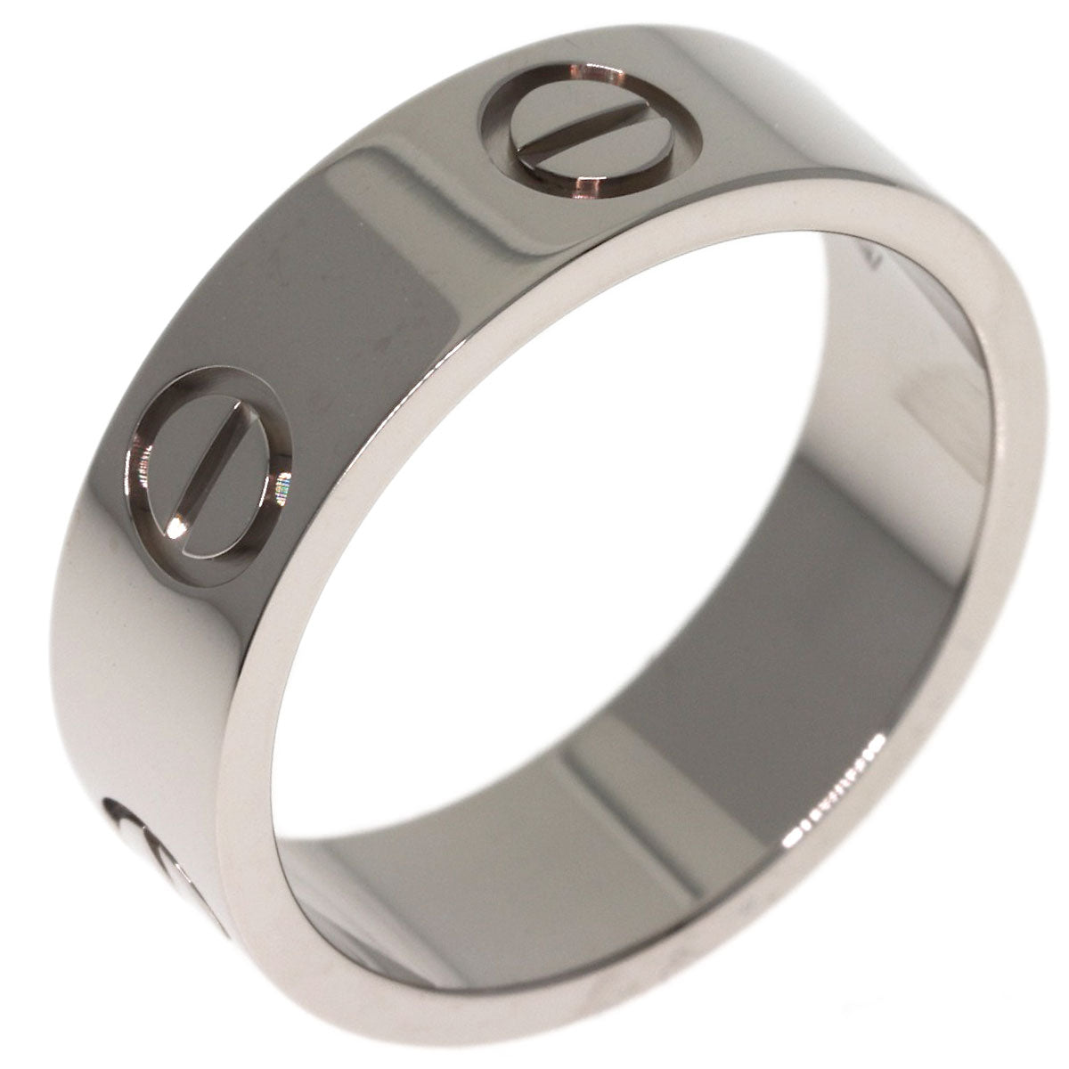 CARTIER love ring#51 Ring K18 White Gold Ladies [Used]