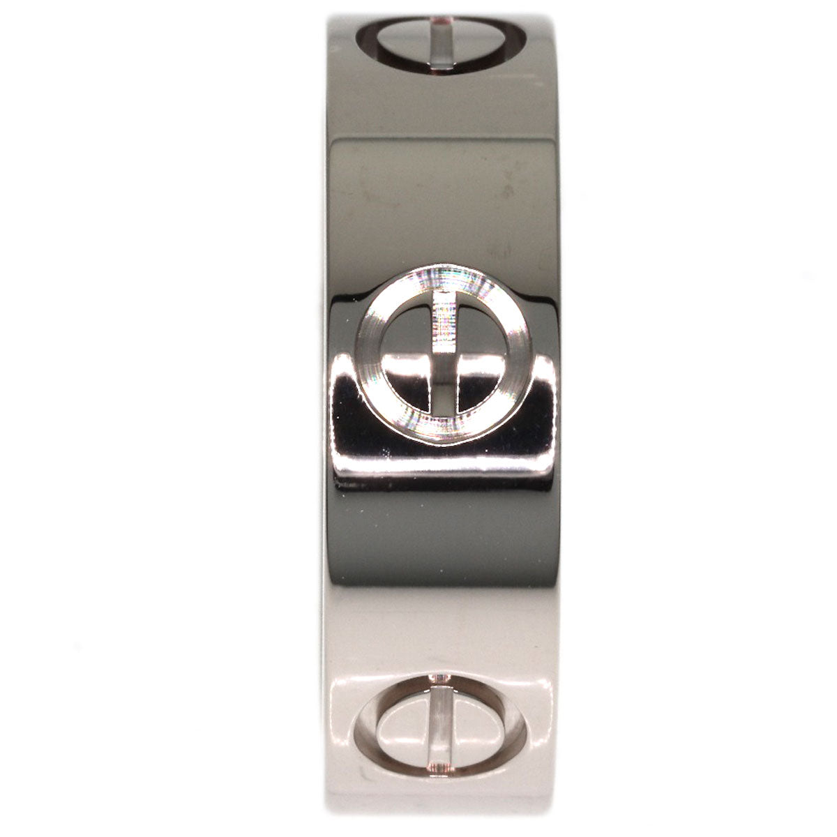CARTIER love ring#51 Ring K18 White Gold Ladies [Used]