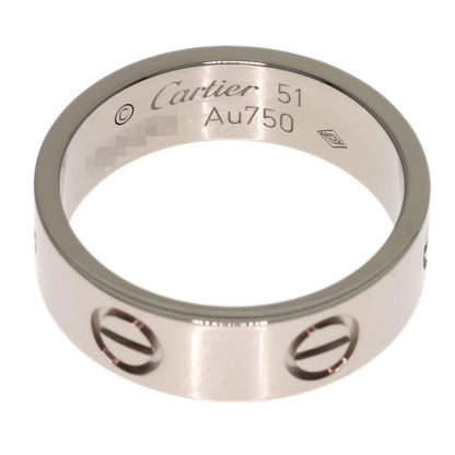 CARTIER love ring#51 Ring K18 White Gold Ladies [Used]