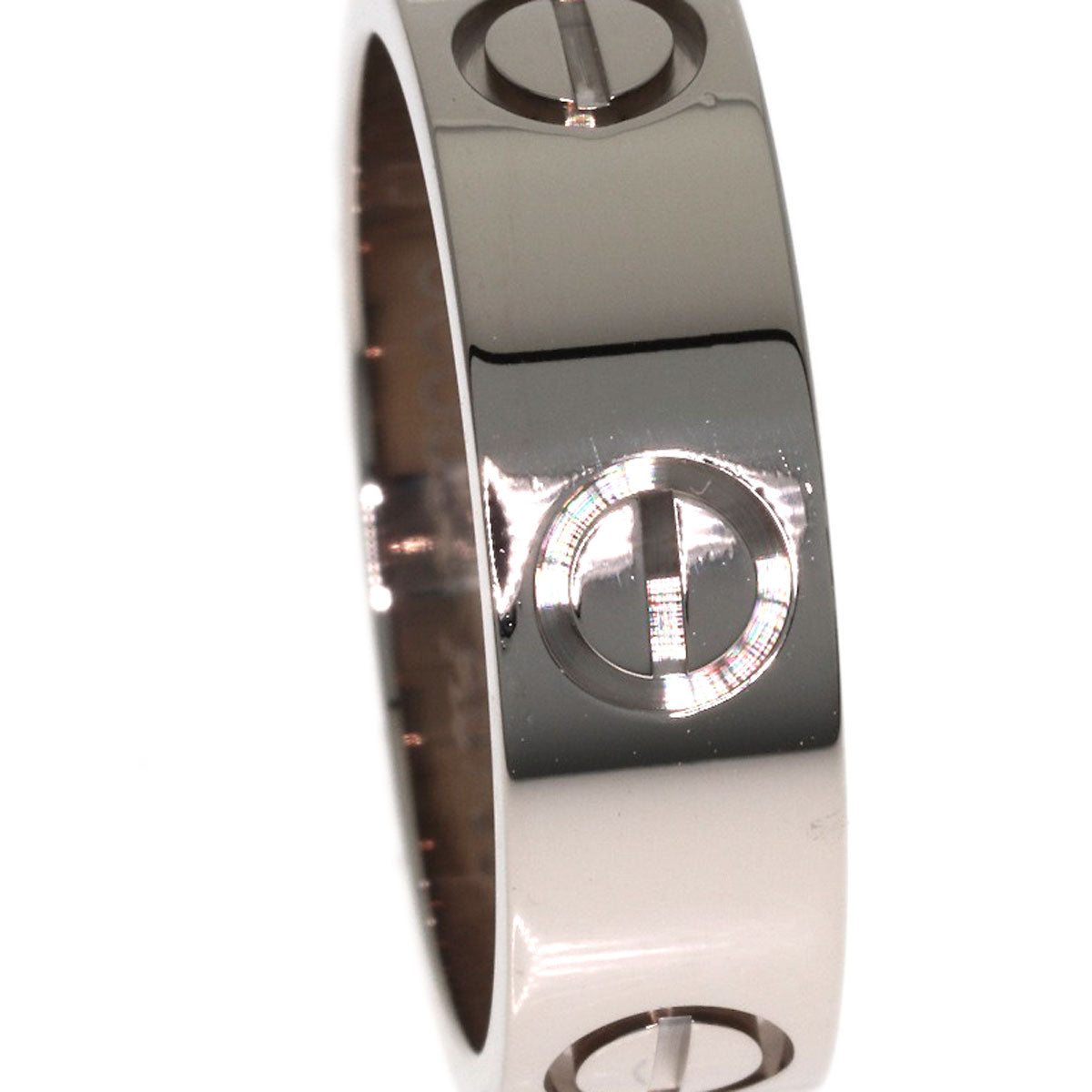 CARTIER love ring#51 Ring K18 White Gold Ladies [Used]