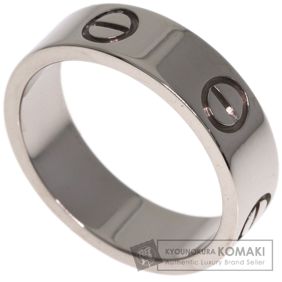 CARTIER love ring #52 Ring K18 White Gold Ladies [Used]