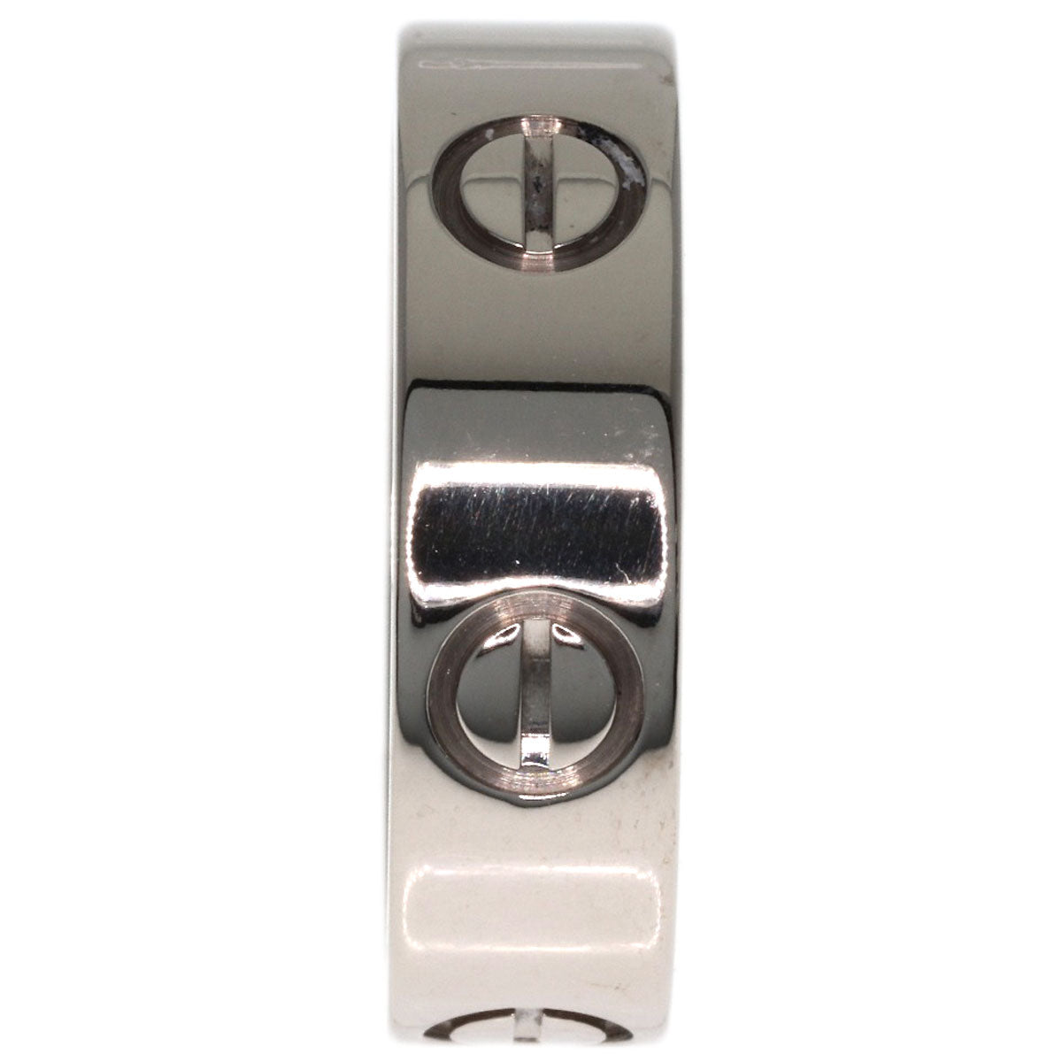 CARTIER love ring #52 Ring K18 White Gold Ladies [Used]