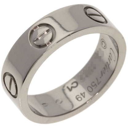CARTIER love ring #49 Ring K18 White Gold Ladies [Used]