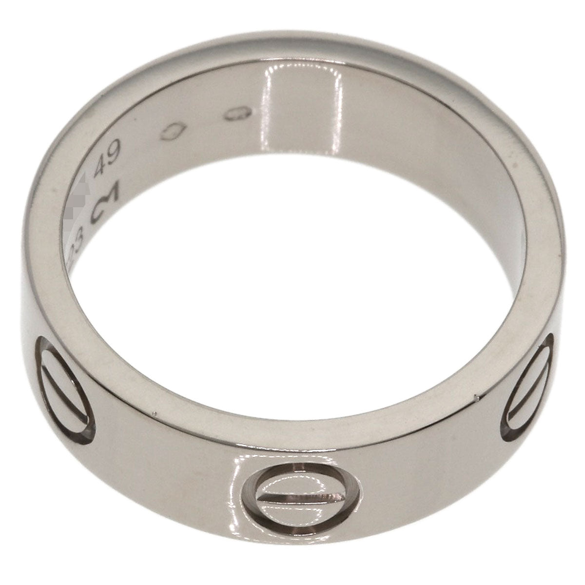 CARTIER love ring #49 Ring K18 White Gold Ladies [Used]