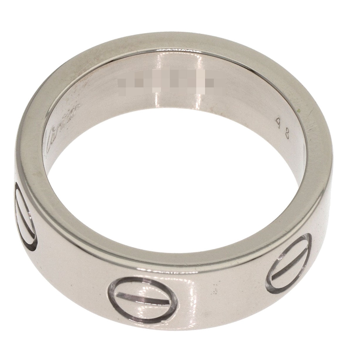 CARTIER love ring #48 Ring K18 White Gold Ladies [Used]