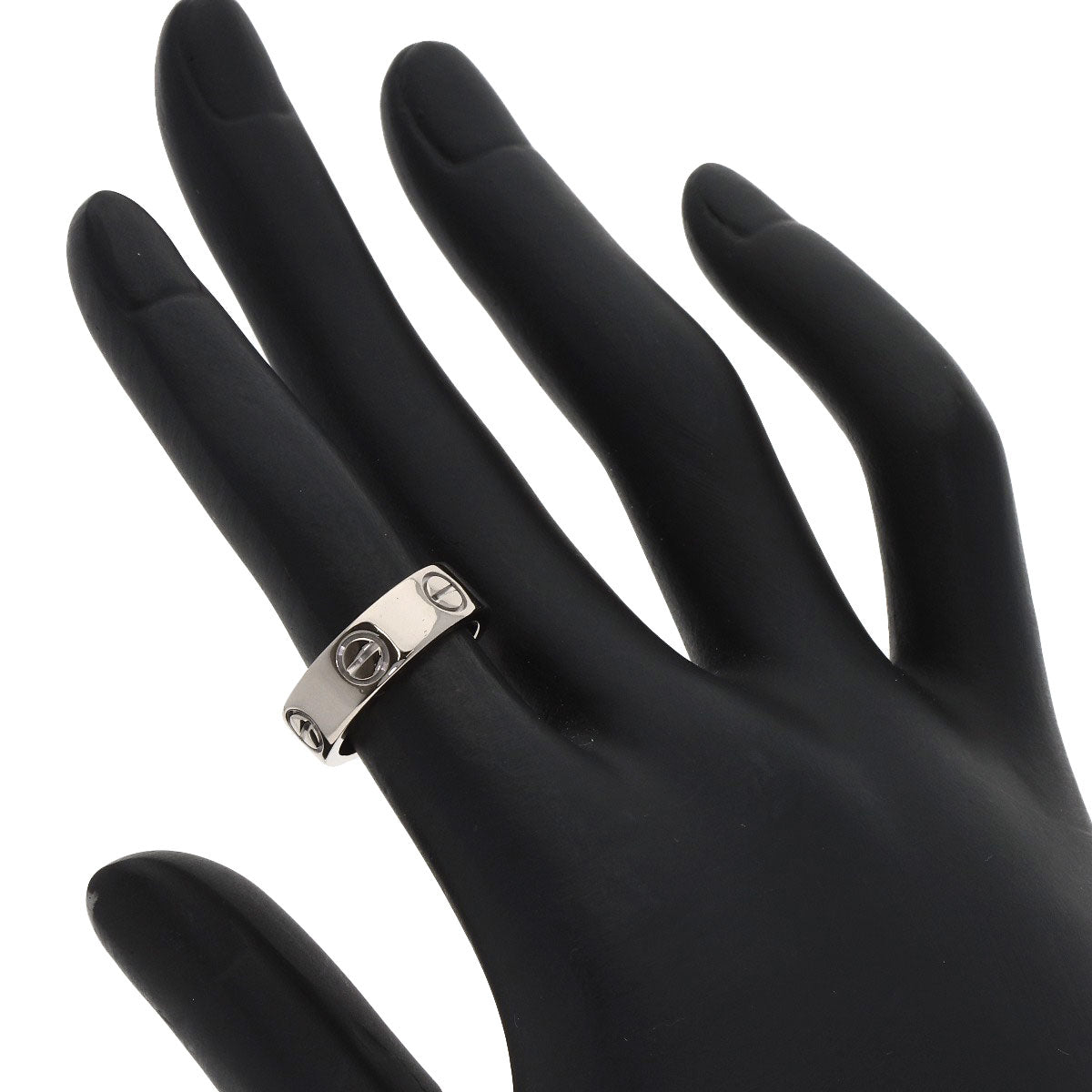 CARTIER love ring #48 Ring K18 White Gold Ladies [Used]