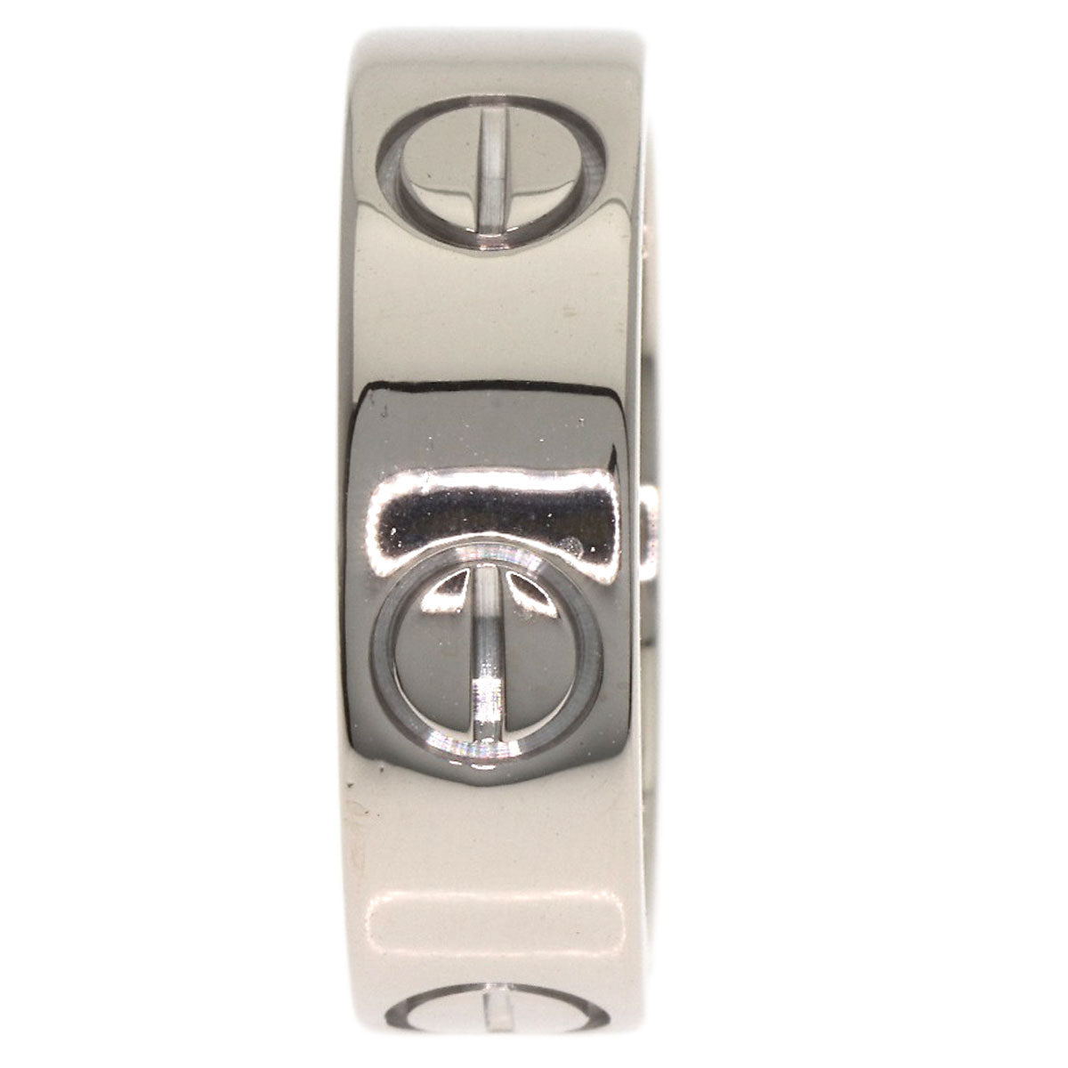 CARTIER love ring #48 Ring K18 White Gold Ladies [Used]