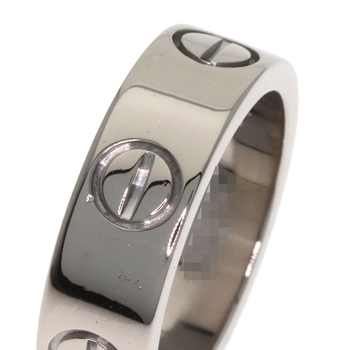 CARTIER love ring #48 Ring K18 White Gold Ladies [Used]