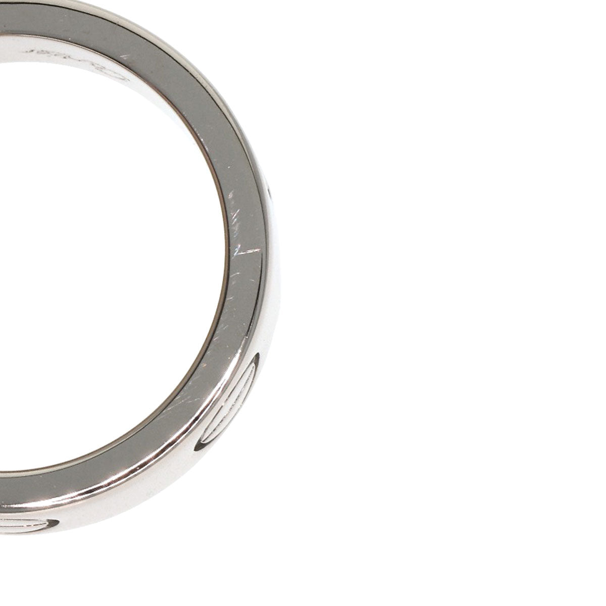CARTIER love ring #48 Ring K18 White Gold Ladies [Used]