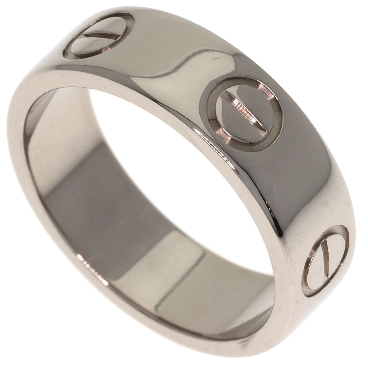 CARTIER love ring #49 Ring K18 White Gold Ladies [Used]