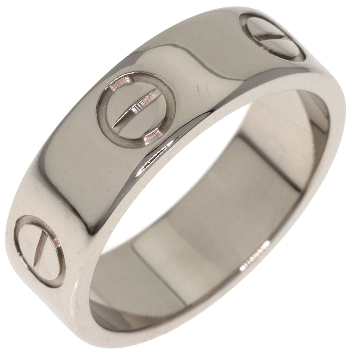 CARTIER love ring #49 Ring K18 White Gold Ladies [Used]