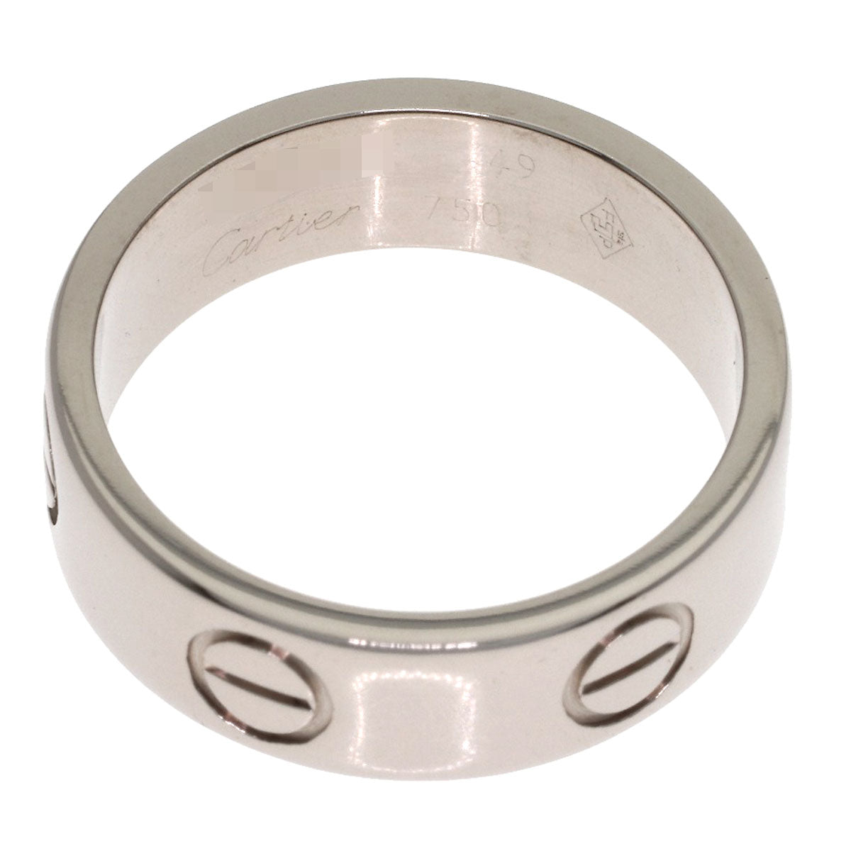 CARTIER love ring #49 Ring K18 White Gold Ladies [Used]
