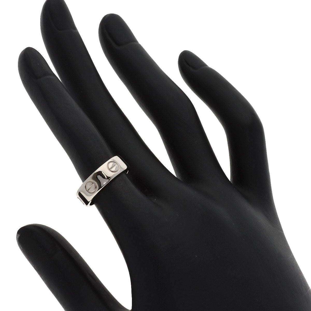CARTIER love ring #49 Ring K18 White Gold Ladies [Used]