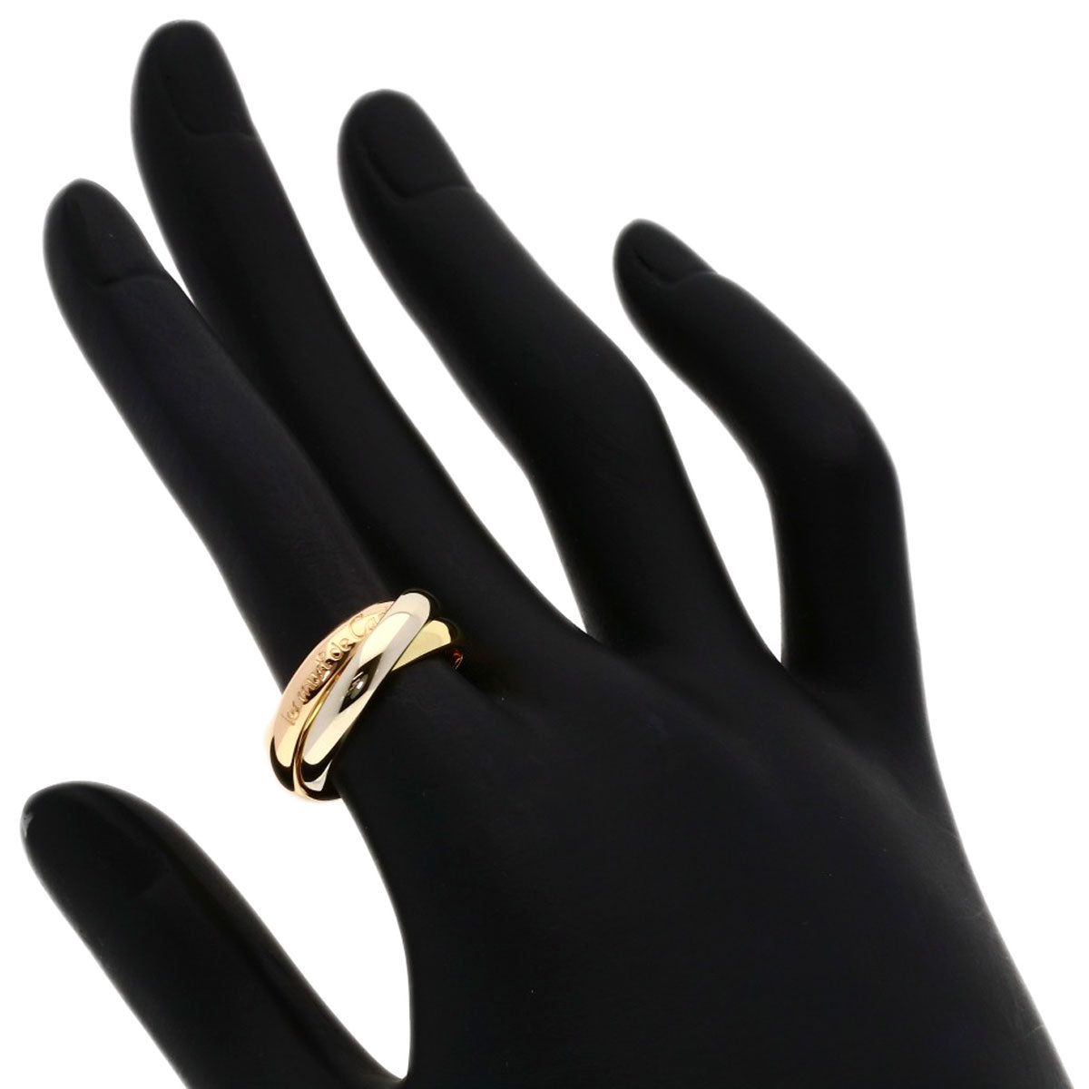 CARTIER Trinity #52 Ring K18 Yellow Gold 18K Pink GoldLadies [Used]