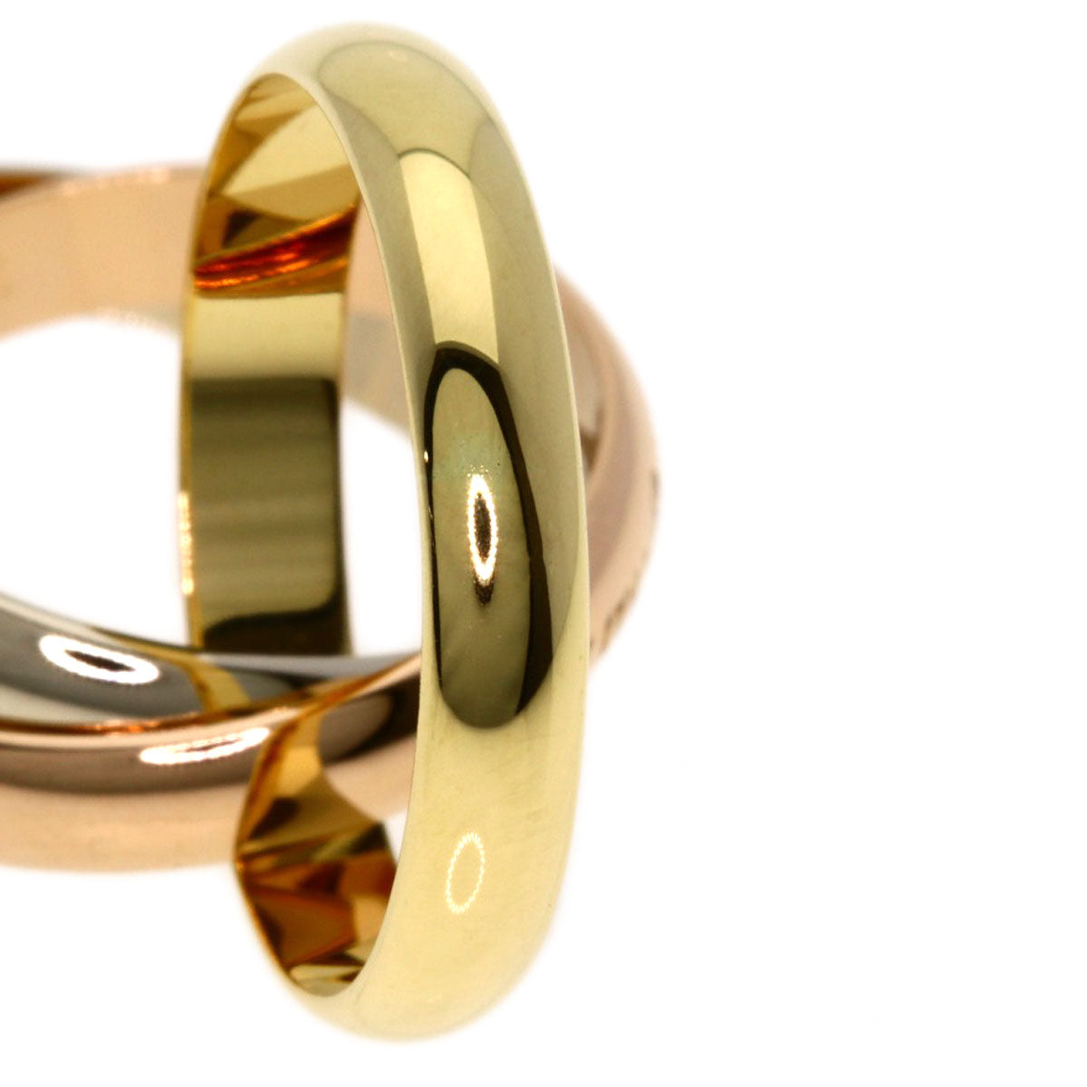 CARTIER Trinity #52 Ring K18 Yellow Gold 18K Pink GoldLadies [Used]