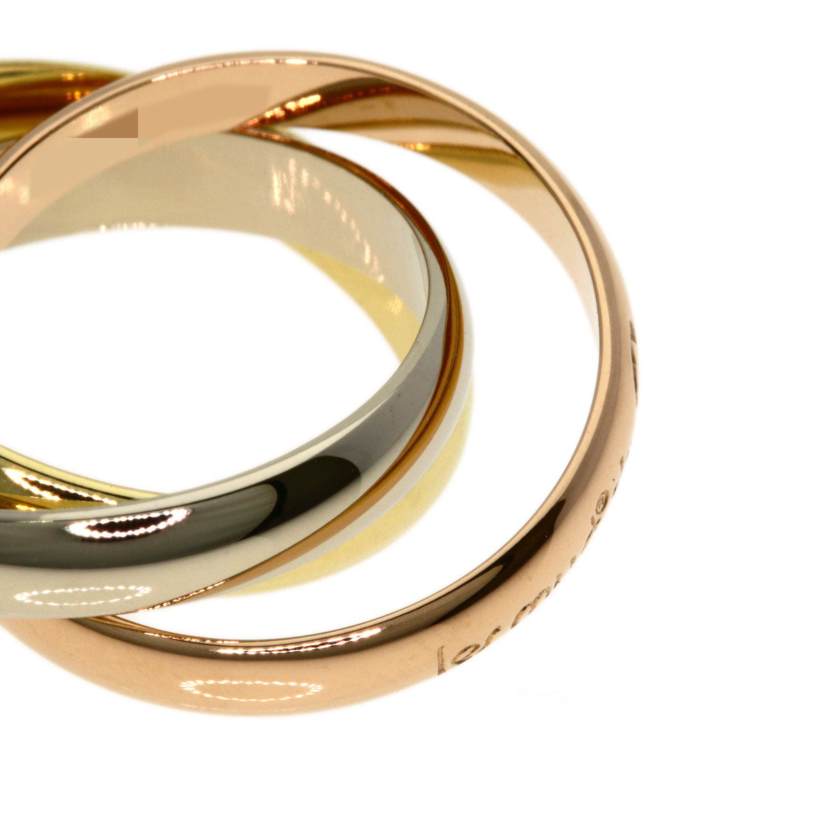 CARTIER Trinity #52 Ring K18 Yellow Gold 18K Pink GoldLadies [Used]