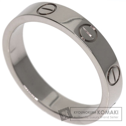 CARTIER Mini love ring #50 Ring K18 White Gold Ladies [Used]
