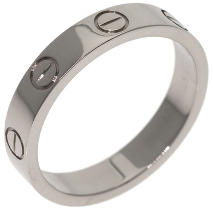 CARTIER Mini love ring #50 Ring K18 White Gold Ladies [Used]