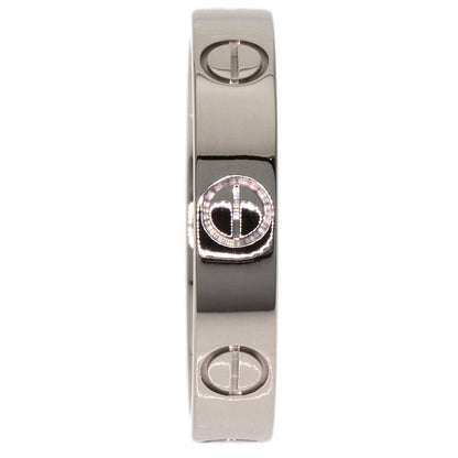 CARTIER Mini love ring #50 Ring K18 White Gold Ladies [Used]