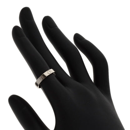CARTIER Mini love ring #50 Ring K18 White Gold Ladies [Used]