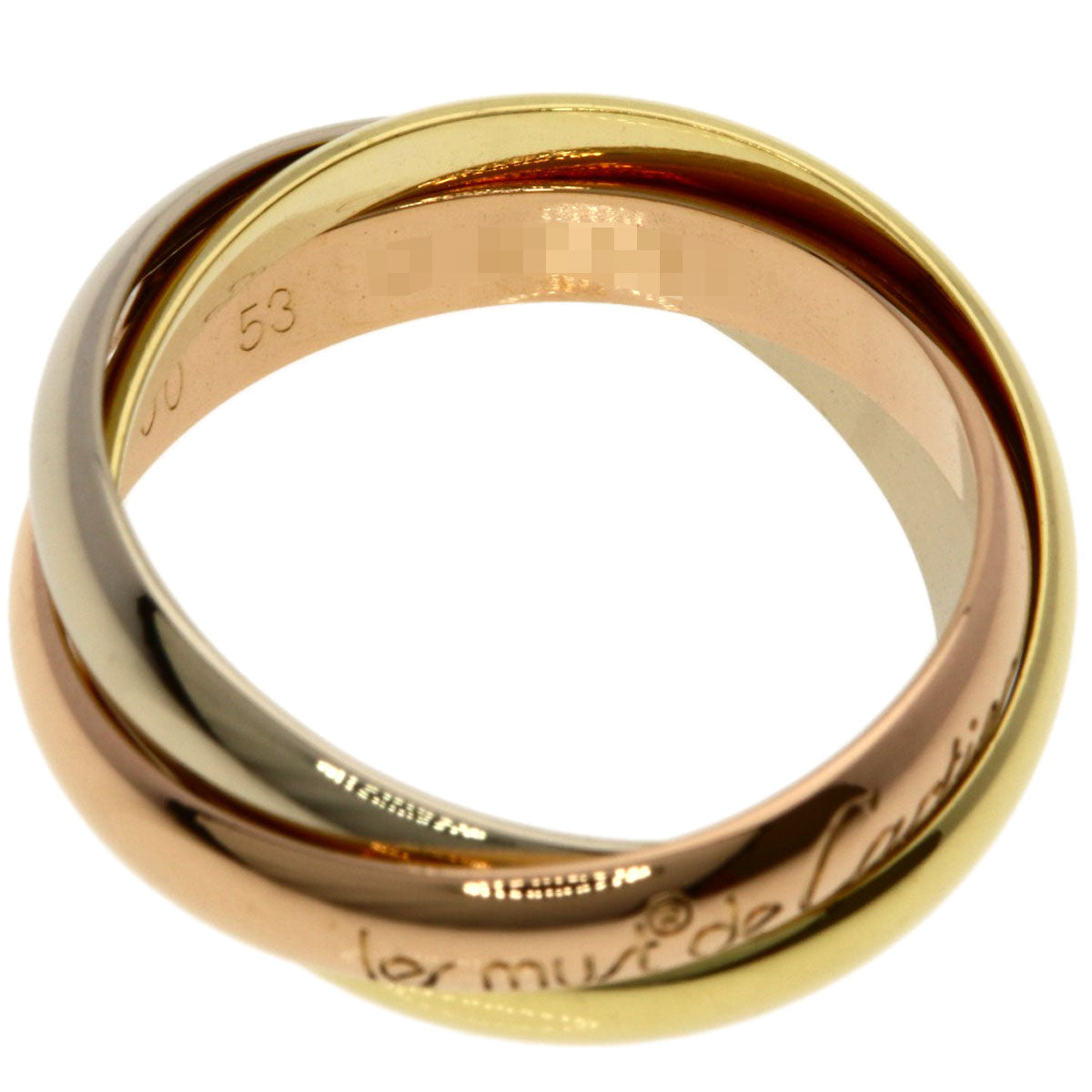 CARTIER Trinity #53 Ring K18 Yellow Gold K18 White GoldLadies [Used]