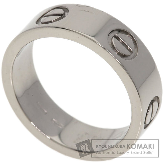 CARTIER love ring #51 Ring K18 White Gold Ladies [Used]