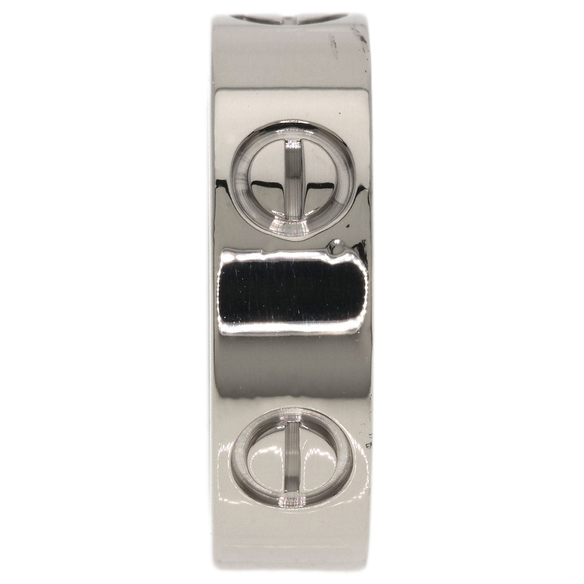 CARTIER love ring #51 Ring K18 White Gold Ladies [Used]