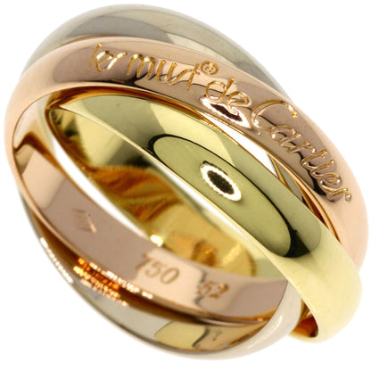 CARTIER Trinity #52 Ring K18 Yellow Gold 18K Pink GoldLadies [Used]