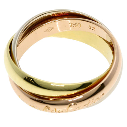 CARTIER Trinity #52 Ring K18 Yellow Gold 18K Pink GoldLadies [Used]