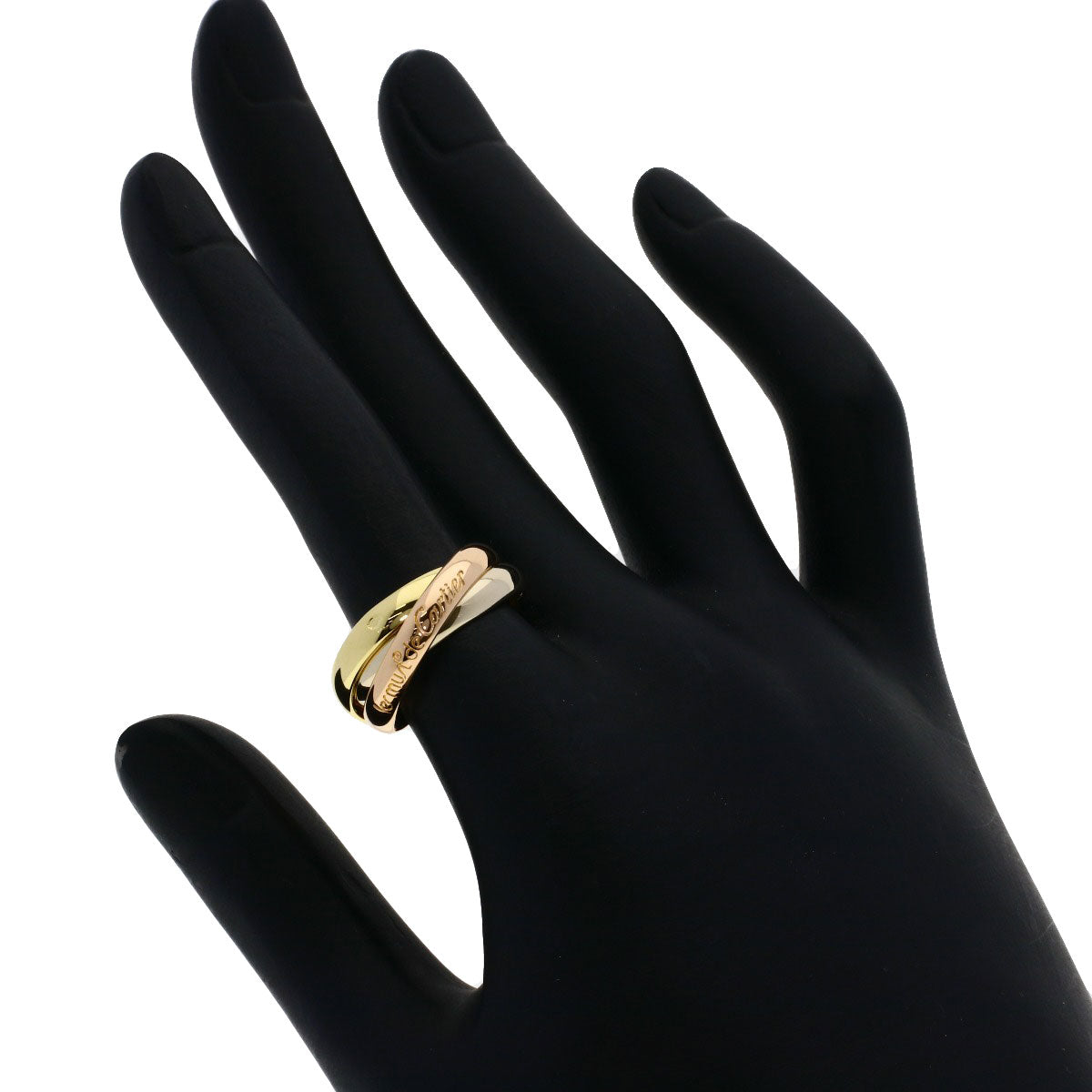 CARTIER Trinity #52 Ring K18 Yellow Gold 18K Pink GoldLadies [Used]
