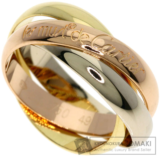 CARTIER Trinity #49 Ring K18 Yellow Gold 18K Pink GoldLadies [Used]