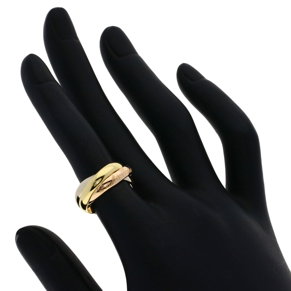 CARTIER Trinity #49 Ring K18 Yellow Gold 18K Pink GoldLadies [Used]