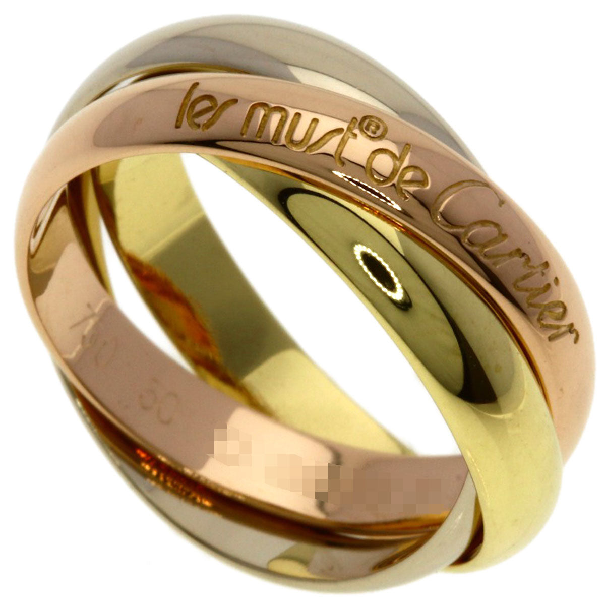 CARTIER Trinity #50 Ring K18 Yellow Gold K18 White GoldLadies [Used]
