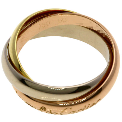 CARTIER Trinity #50 Ring K18 Yellow Gold K18 White GoldLadies [Used]