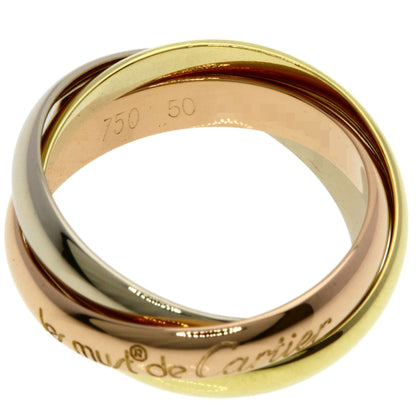 CARTIER Trinity #50 Ring K18 Yellow Gold K18 White GoldLadies [Used]