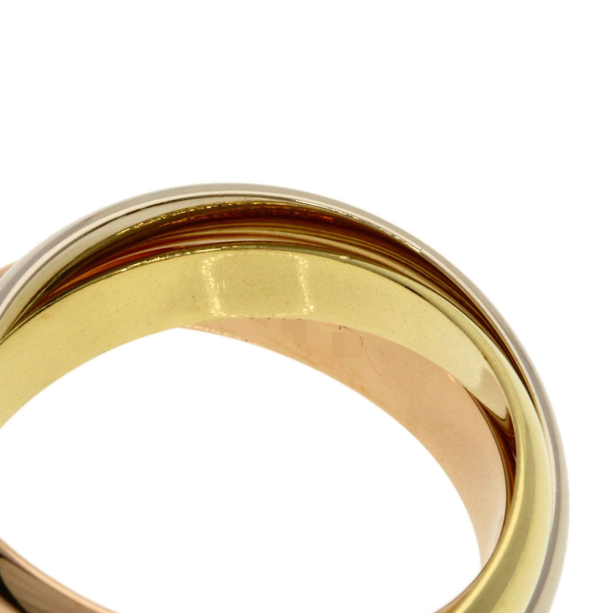 CARTIER Trinity #50 Ring K18 Yellow Gold K18 White GoldLadies [Used]