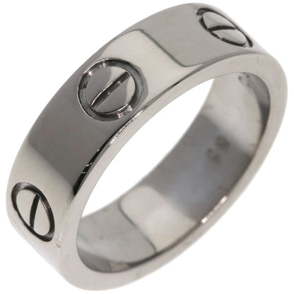 CARTIER love ring #51 Ring K18 White Gold Ladies [Used]