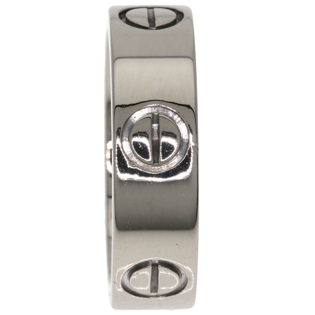 CARTIER love ring #51 Ring K18 White Gold Ladies [Used]